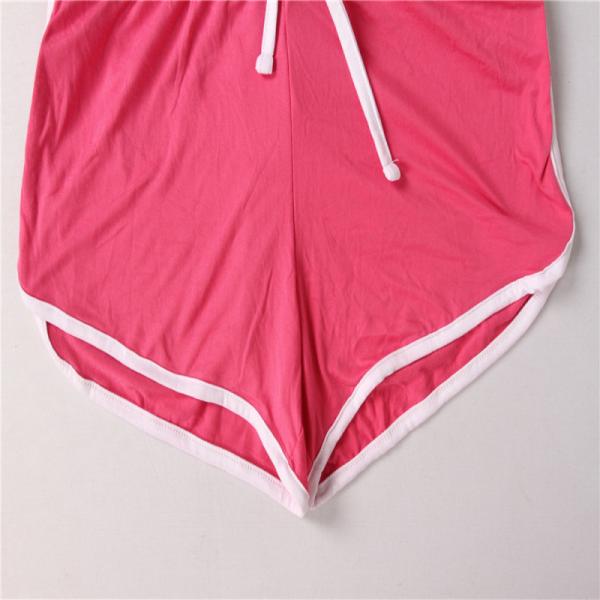 Pink Women'S Pull On Knit Shorts 92% Polyester 8% Spandex