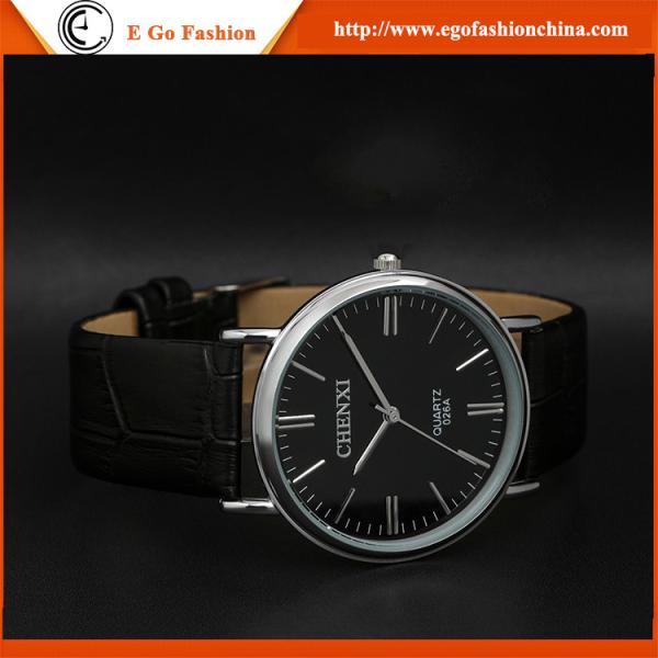026A Genuine Cow Leather Watch OEM Service Provided Unisex Quartz Analog Watches Men Watch