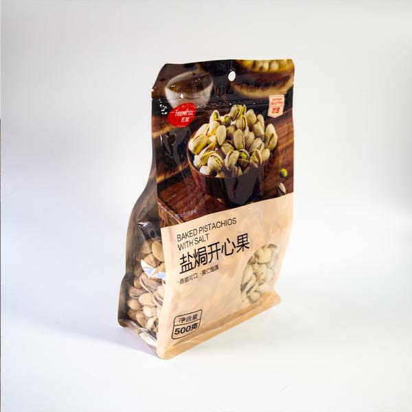 Food-Grade Eight Sided Sealing Bags With Transparent Windows Ideal For Snacks And Nuts Packaging Bulk Orders Discounts.