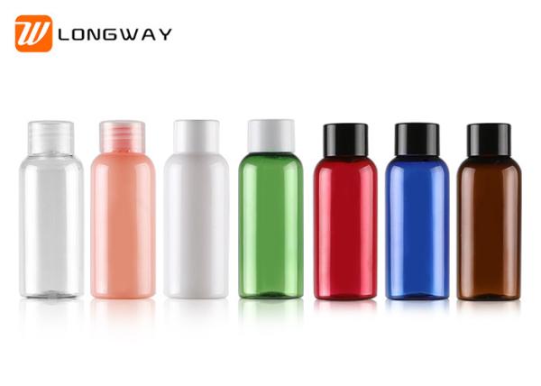 Plastic trip skin care liquid pet bottle squeeze lotion shampoo bottle with cap