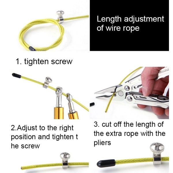 150g Skipping Fitness Jump Ropes Steel Wire Upper Body Workout