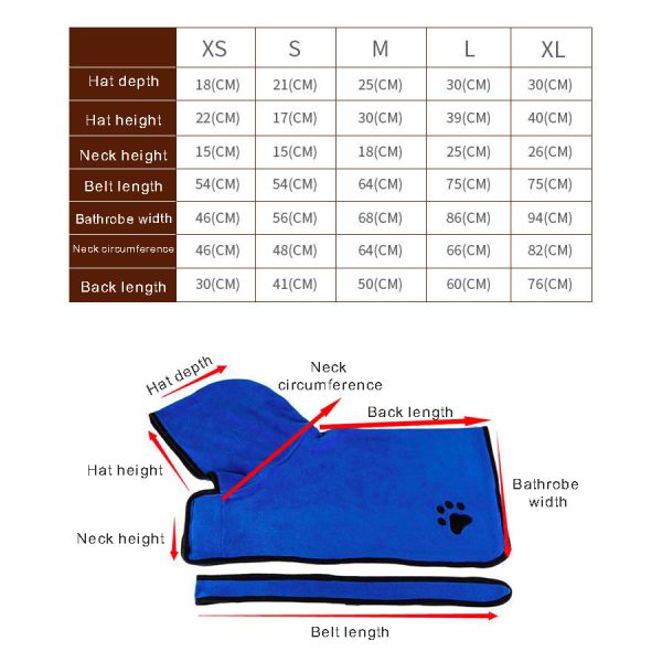 El café súper absorbente ropa de baño para mascotas rápida seca de microfibra ropa de perro toda la temporada