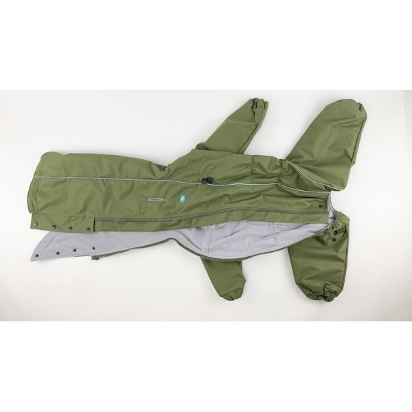 E52 Male Warm Dog Coats Membrane Dog Fleece Lined Raincoats For Basset Hounds