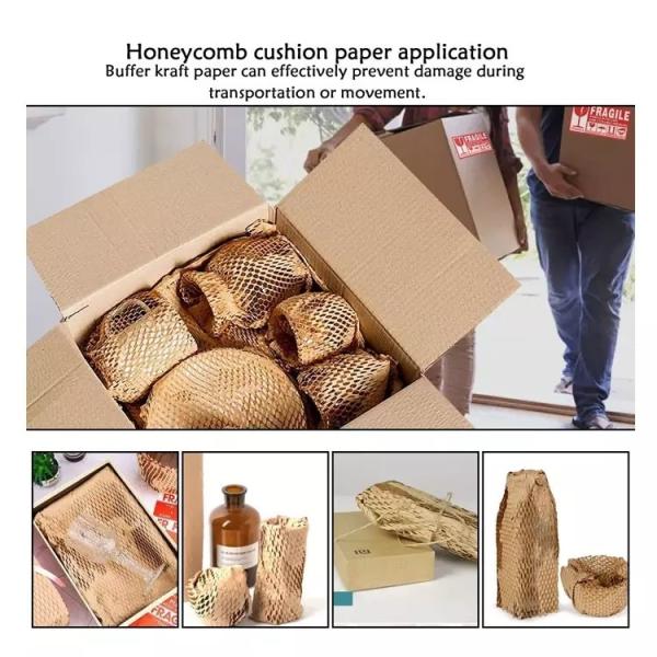 CXBZ Paper Black Kraft Packing Wrap Wrapper Wrapping Competitive Price Biodegradable Roll Eco Friendly Packaging Honeycomb