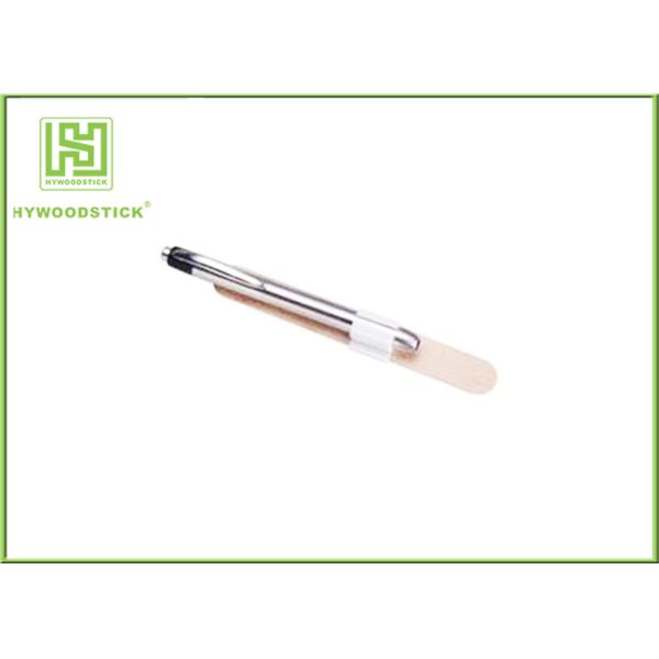 Natural Smell Tongue Depressors Round Edge , White Birch Padded Tongue Depressor