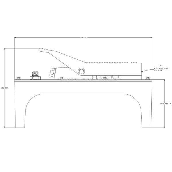 70Mpa Pneumatic Hydraulic Pump With 0.55L Metal Reservoir