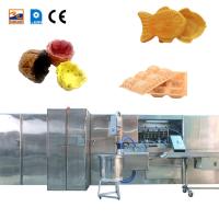 89 la longue chaîne de production de cuisson de Basbet de gaufre des plats 14m PLC de production de cuvette de gaufrette a commandé