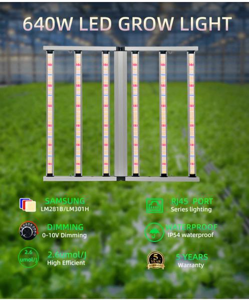 640W Dimmable Foldable LED Grow Light A solução definitiva para o cultivo de plantas de interior