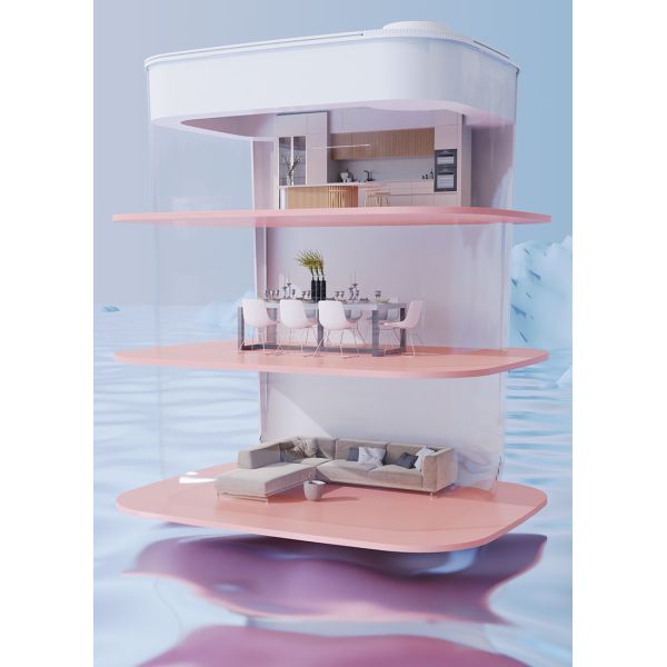 Indoor Large Capacity Display Power Can Display Long-term Life Intelligent Cleat Use Trash Can