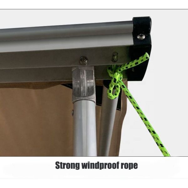 Outdoor Camping Vehicles Aluminum Alloy Pole Roof Tents Factory Hot Selling Sunshade and Waterproof Roof Curtains