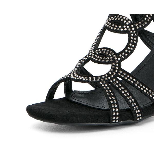 Sandals Women One Line Sloping Heel Sandals Water Brick Fashionable Sandals