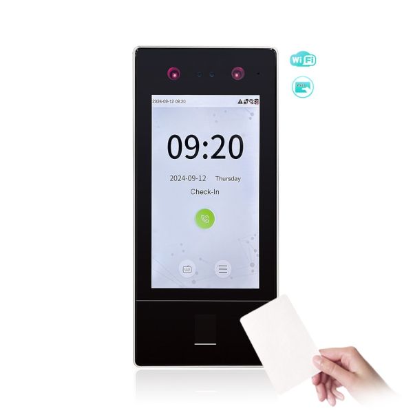 Посещаемость времени распознавания лиц управления доступом водоустойчивая с внутренней камерой двери