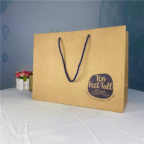 Hot Stamping Logo Large Model Kraft Paper Gift Bags