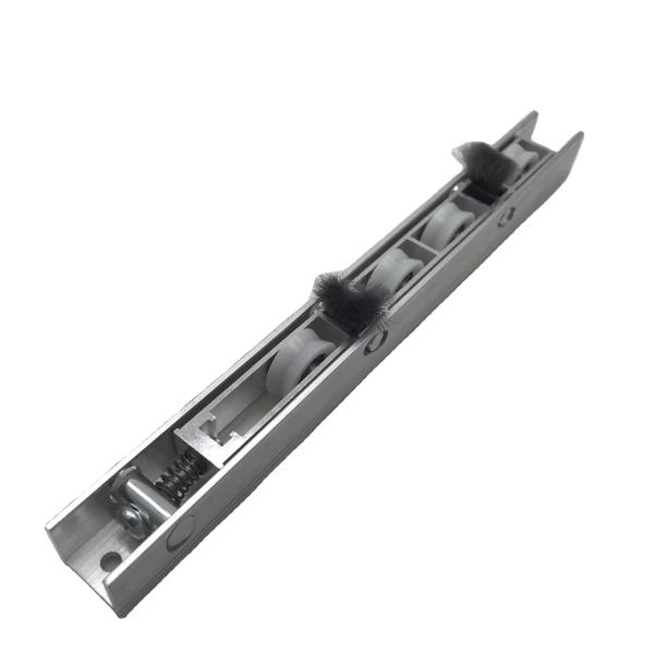 Roulettes de porte coulissante en aluminium pour patio réglables sur mesure 235 mm