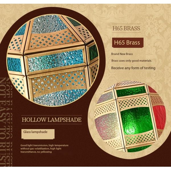 LED Handmade Aged Copper Pendant Light With 50000 Hours Lifespan