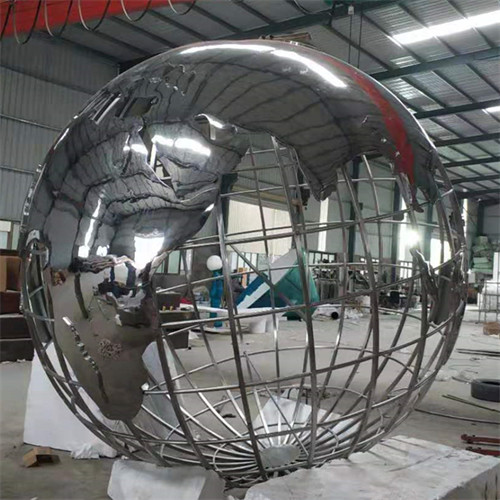 Outdoor Metal Planet Earth Sculpture SS 304 316 For Display