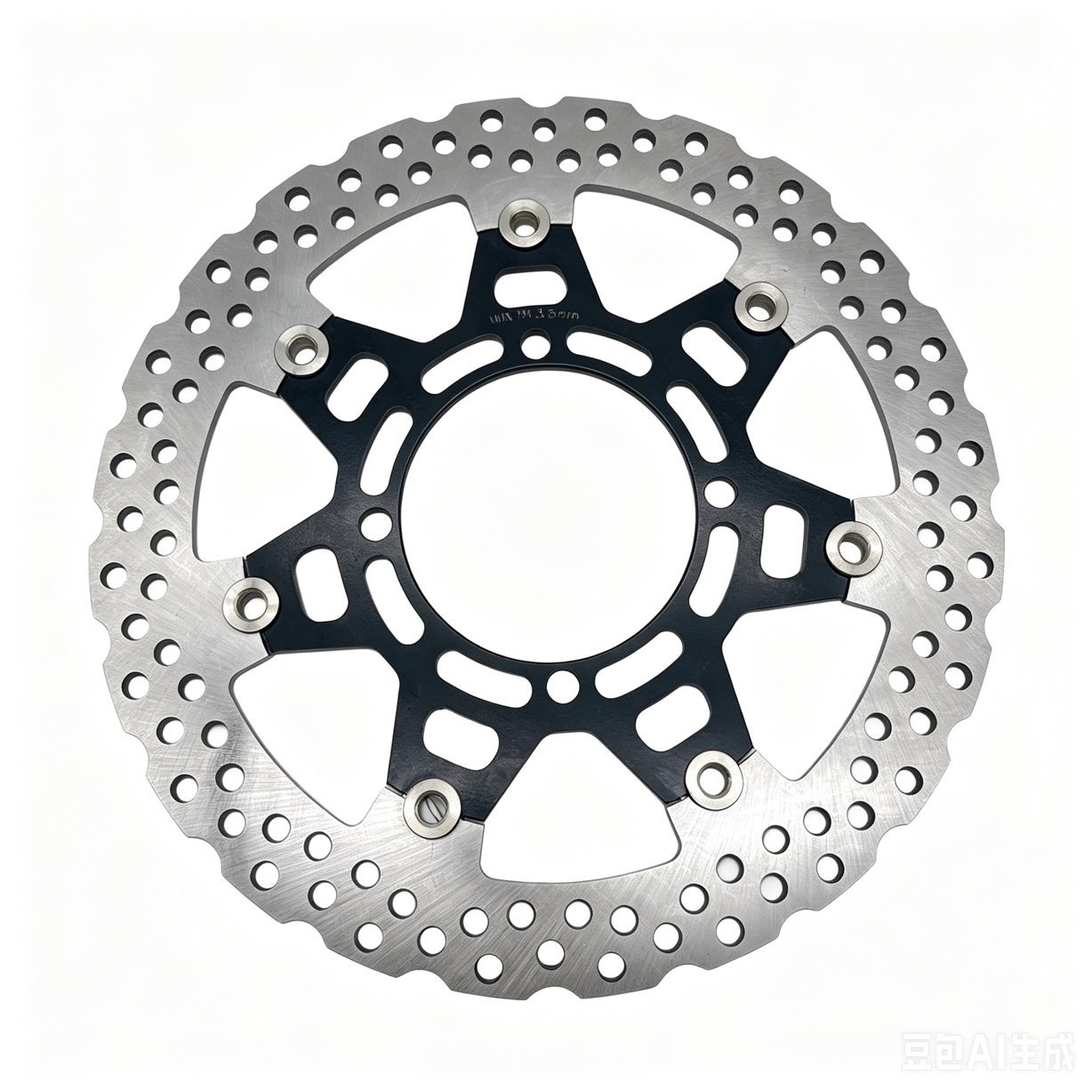 Kawasaki KLX250SM Petal Brake Disc Rotor, High Carbon Stainless Steel Brake Rotor Replacement for Supermoto