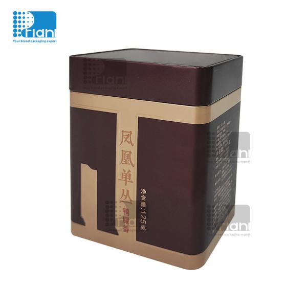Customized Printing Tea Tin Cans Multi Color Empty Metal Tea Cans