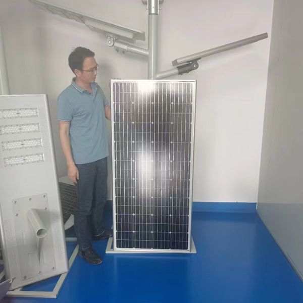 Led 150-160lm/W Solar Integrated Solar Powered Led Street Light Solar System With Auto Intensity Control