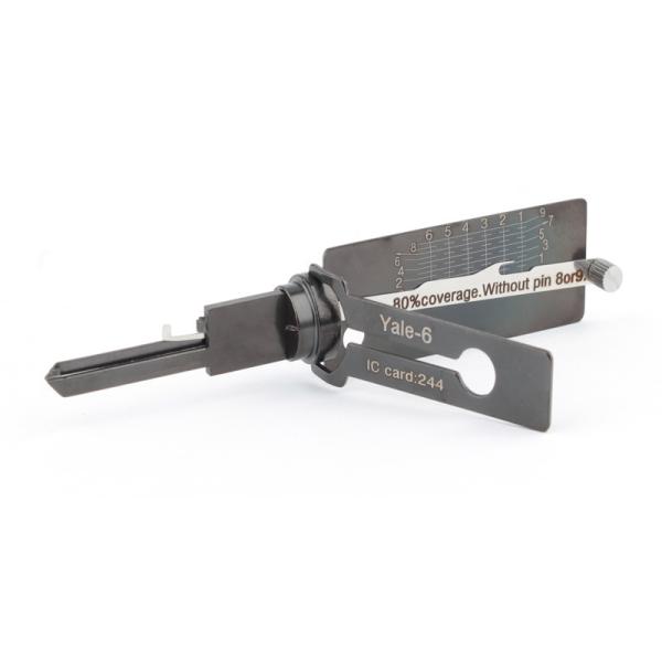 formation de serrurier outils kit Lishi outils Yale-5 Yale-6 cisa-5 serrure piquer 2-IN-1 Pick