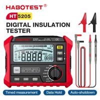 HT5205 Testeur numérique de résistance à l'isolation haute précision 2500V Voltmètre Résistance 0 ~ 200GΩ Megohmètre Ohmmètre