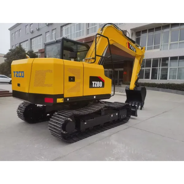 Most Popular Tzco80 Excavator Mini 8 Ton Tzco Chinese Brand Digger for Sale