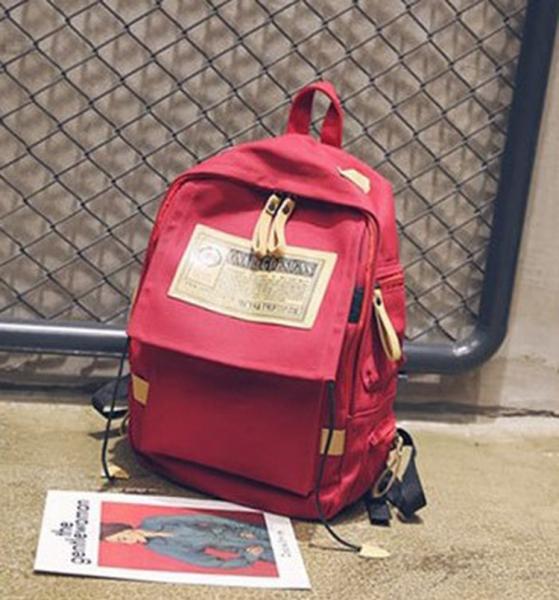 Custom new wholesale fashion Korean school boys custom canvas shoulder bag female large capacity travel backpack