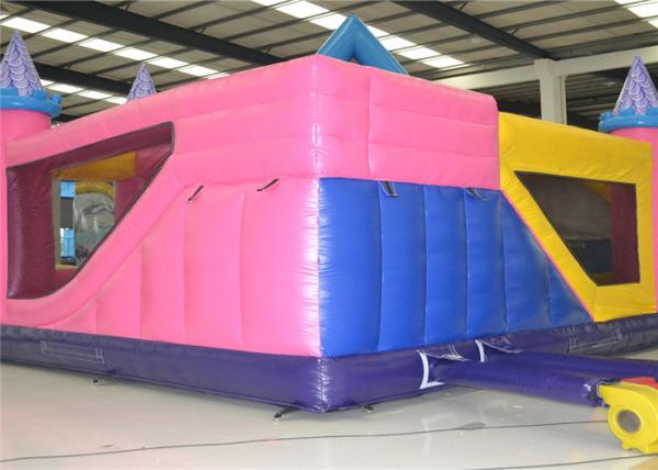 Encerado bonito do PVC 0.55mm de Inflatables da casa da princesa Toddler Commercial Bounce