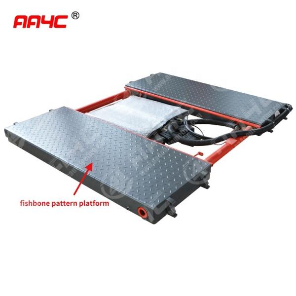 AA4C mid rise scissor lift auto lift vehicle ramp car lift 1M high 3T capacity pneumatic unlock  AA-TCL3100