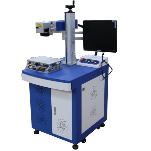 Blue / White Color Fiber Laser Engraving Machine / Laser Marking Systems 1064nm