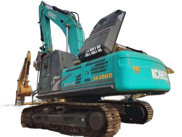 Original Used Kobelco SK350 Excavator 1.6m3 Bucket Capacity 580L Large Fuel Tank