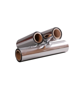 Серебряная алюминированная металлизированная пленка ПЭТ для упаковки пищевых продуктов толщина 20 мик