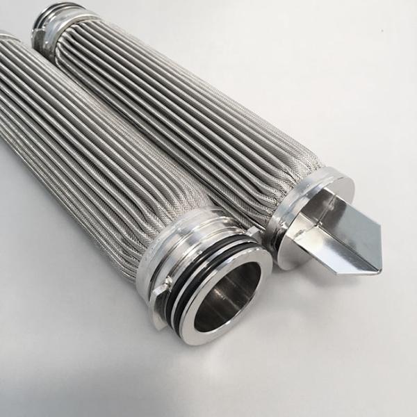 Professional Stainless Steel Pleated Filter Cartridge / Hydraulic Filter Element