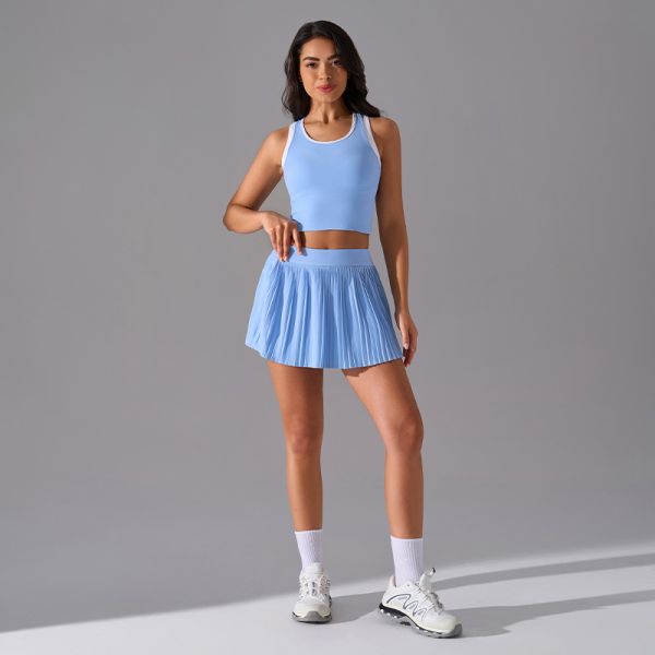 Quick Dry Pleated Tennis Skirt High Waisted for Women's Sports / Casual Wear