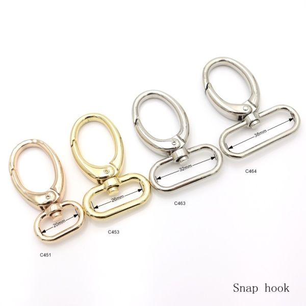 Custom Logo Engraved Swivel Snap Hook Nickel Swivel Hook For Handbag Hardware Accessories