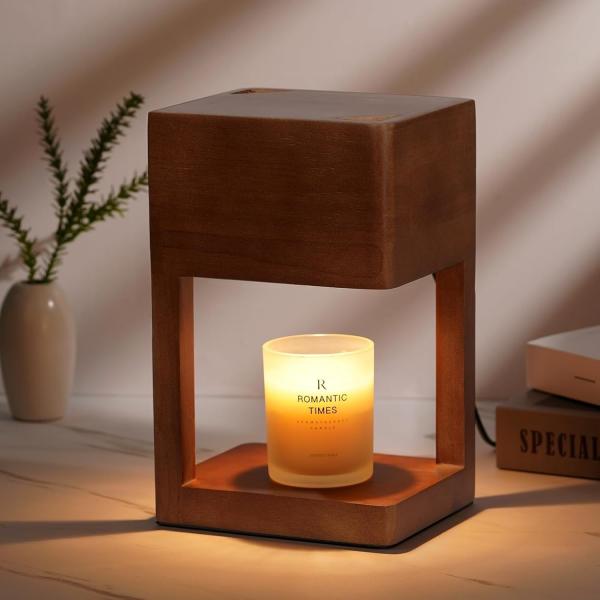 Customized Wood Household Items Polished Essential Oil Burner Diffuser Aromatherapy Oil Warmer