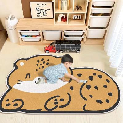 Tapete de grande área do tapete 50*150cm da sala de jogos das crianças animais dos desenhos animados para a sala de jogos