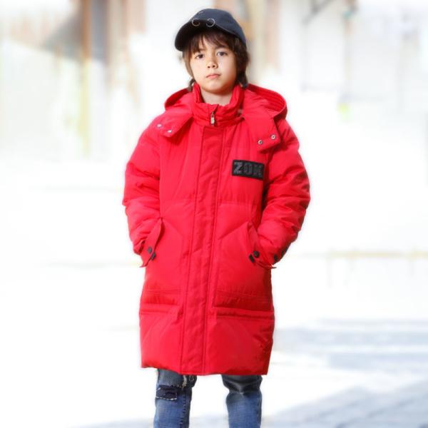 Bilemi Long Thick Hooded Snowsuit Boy Down Coat Warm Parka Kids Winter Jacket