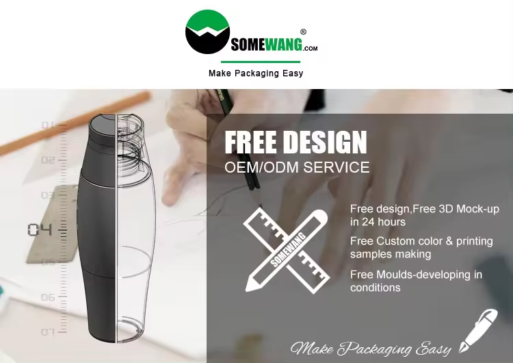 Recyclable Cosmetic Airless Pump Bottles in Amber for Eco-Conscious Packaging