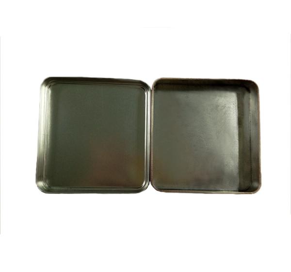 Food Packaging Small Tin Cans , Square Shape Small Tin Cans Environmental Friendliness