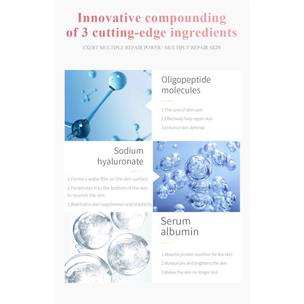 OEM Hot Selling Lightening Moisturizer Astaxanthin Repair Essence Brightening Repair Freeze-Dried Powder Firming Ampoule Serum