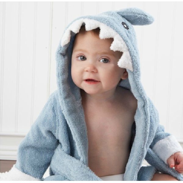 Hooded Animal Modeling Baby Bathrobe/Kids Bathrobe 100% Cotton Soft Cute Towel Hot Sell