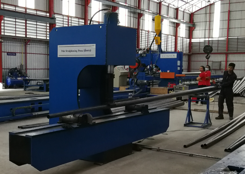 Pole Straightening Machine Model JZ-30-3000