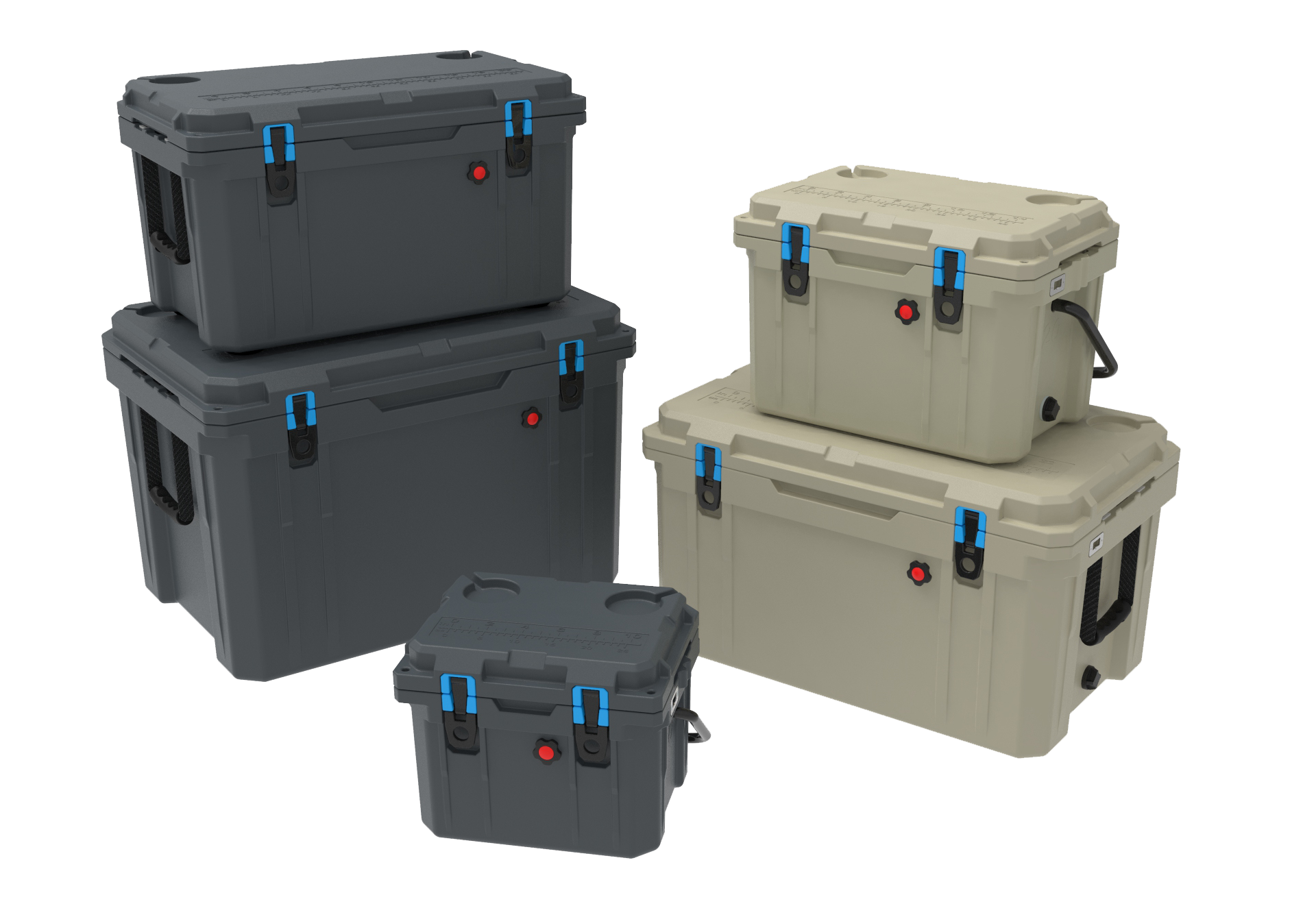 65QT Hot Sale Large Insulated Ice Cooler Box Plastic