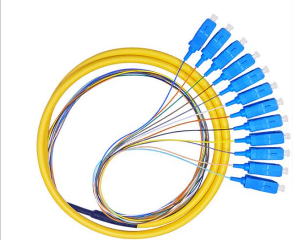 Polish UPC APC Pigtail Fiber Optic Cable High Temperature Stability