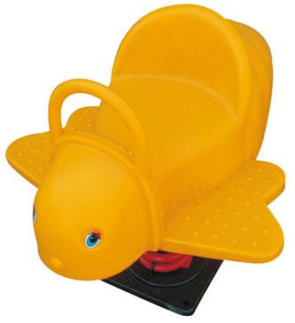 double people seat kids rocking horse plastic rider with spring