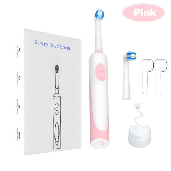 IPX7 Limpeza Oral Escova de Dentes Elétrica Sónica Dupla Escova de Dentes Elétrica Impermeável