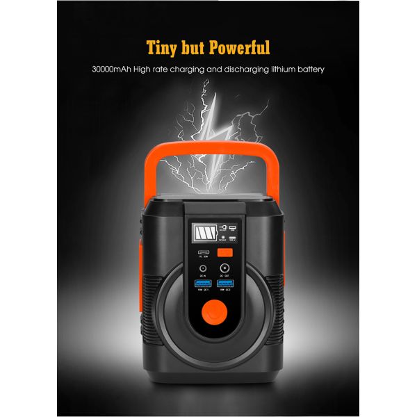 100 Вт солнечная портативная электростанция батарея 110 В 220 В генератор для кемпинга на открытом воздухе