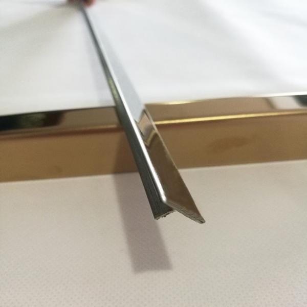 Custom made T shape tile trim 304 stainless steel mirror finish factory price