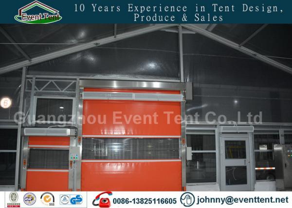 double roof transparent outdoor warehouse tent for food storage